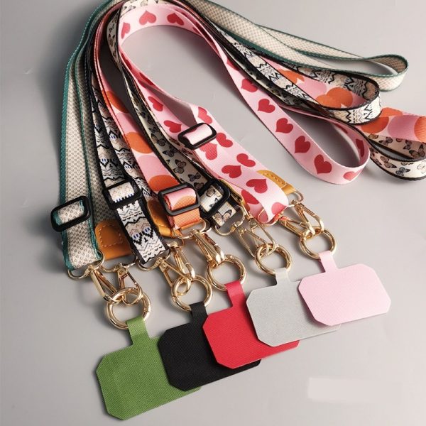 Mobile Phone Lanyard Crossbody Bag Solid Color Long Braces Detachable Multi-purpose Strap Rope - Image 2