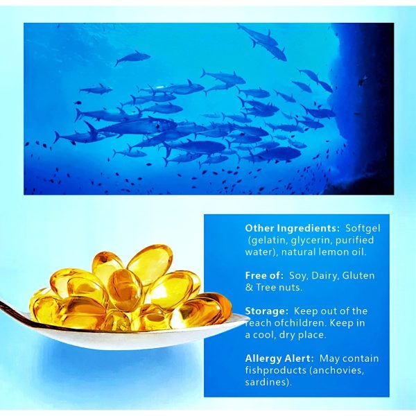 Abronikey Triple Strength  3 Fish Oil Supplements 4200mg Per Serving - Image 5