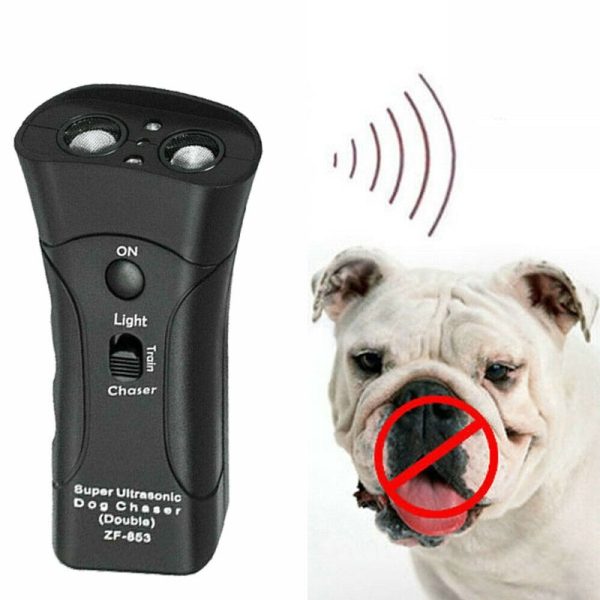 3-in-1 Anti Barking Dog Training Device Ultrasonic Dog Training Repeller  LED Flashlight - Image 8