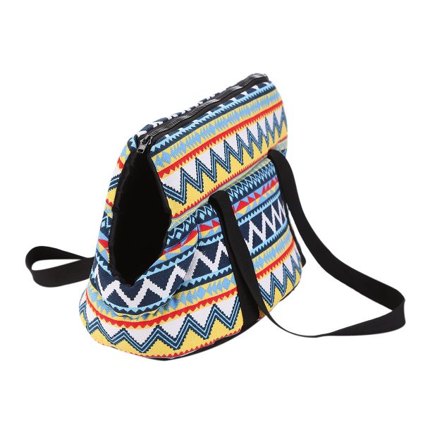 Retro pet bag out of the shoulder bag pet out of the messenger bag cat and dog pet backpack - Image 2