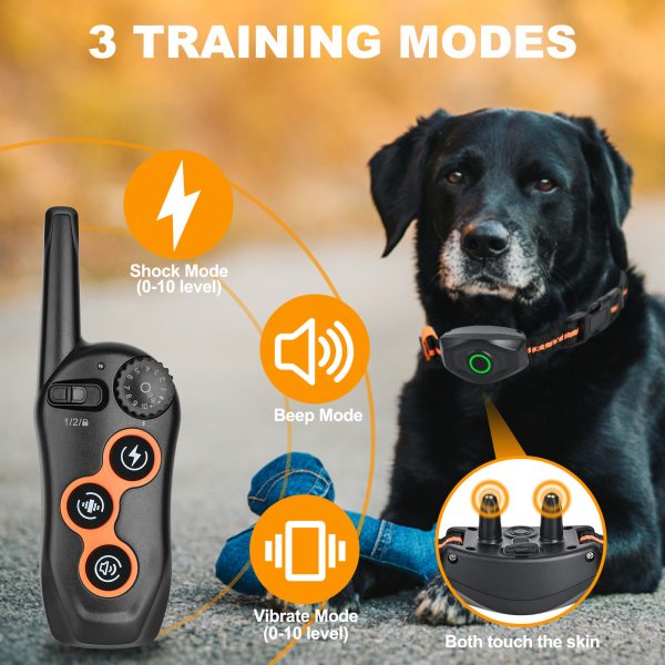 Dog Trainer Electronic Collar 600 M Remote Control Training Bark Stopper Waterproof - Image 3