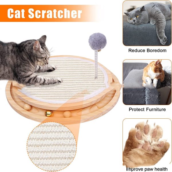 Cat Scratching Pad Toy Turntable Two-in-one Intelligence - Image 5