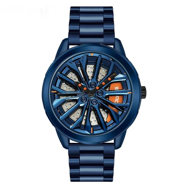 Men's Fashion Wheel Series Good Luck Comes Watch Trendy Unique Casual - Image 7