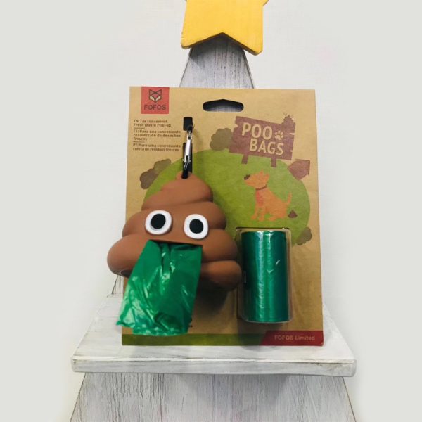 FOFOS Two Beavers Outdoor Dog Walking Portable Urinal Stool Shape Stool Bag Distributor Dog Shit Bag - Image 4