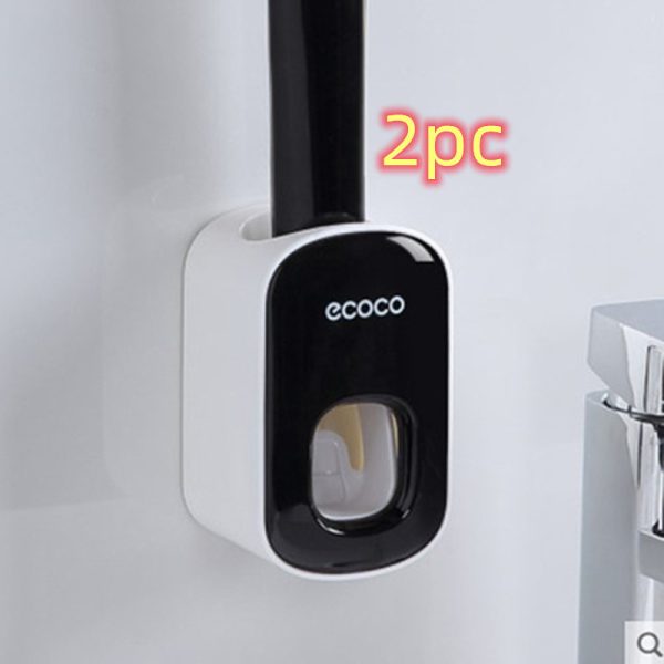 Wall Mounted Automatic Toothpaste Holder Bathroom Accessories Set Dispenser - Image 9