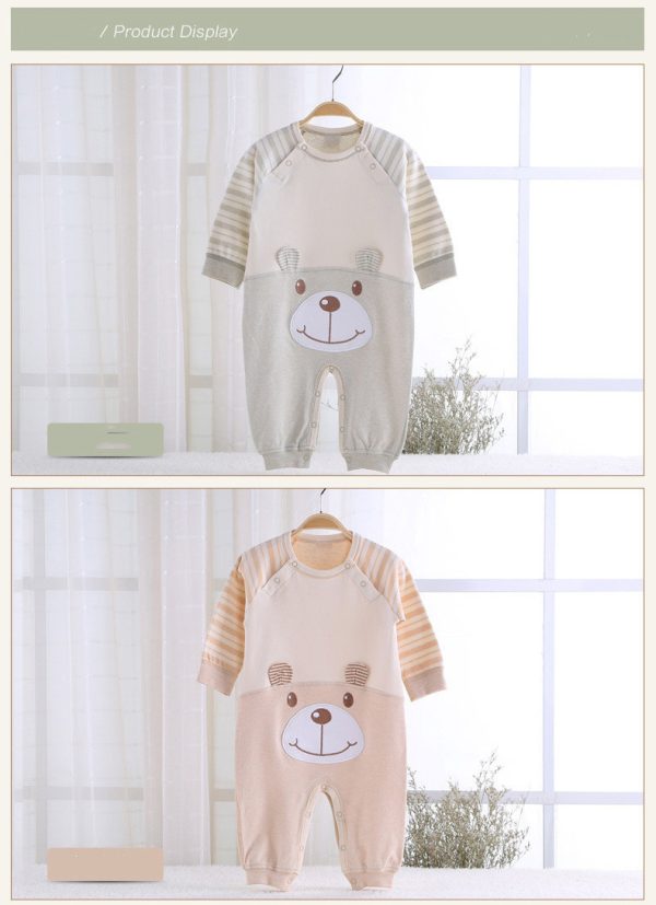 Spring And Autumn Thin Newborn One-Piece Clothes - Image 3