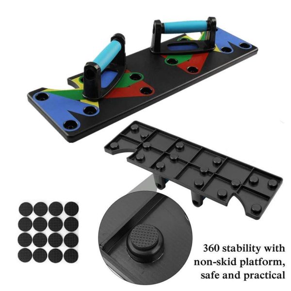 9 in 1 Push Up Rack Training Board ABS abdominal Muscle Trainer Sports Home Fitness Equipment for body Building Workout Exercise - Image 5