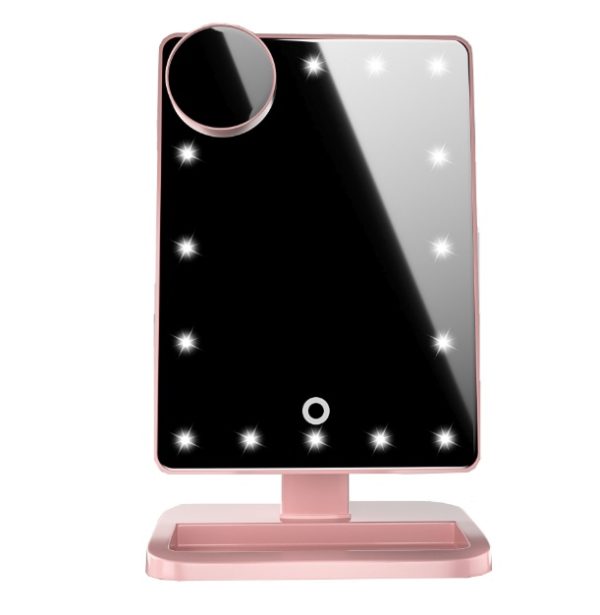 Touch Screen Makeup Mirror With 20 LED Light Bluetooth Music Speaker 10X Magnifying Mirrors Lights - Image 5