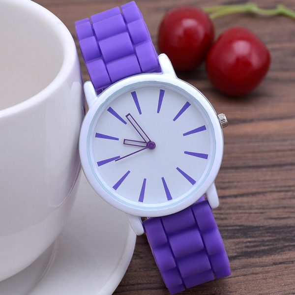 Classic Ultra-thin Silicone Watch Female Student - Image 4