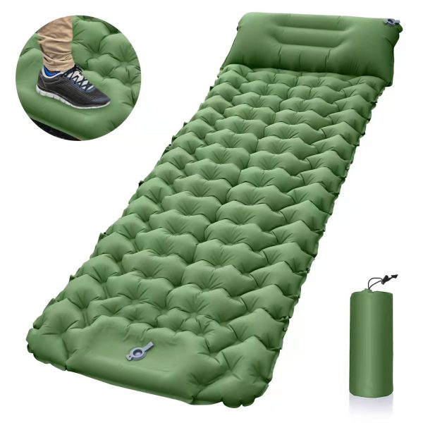 Outdoor Camping Travel Portable Inflatable Cushion Built-in Foot Inflatable - Image 7