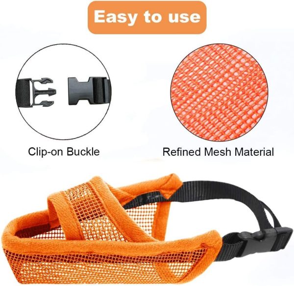 Breathable Mesh Muzzle For Dogs Anti-bite Anti-barking Anti-eating Anti-barking For Large Medium And Small Dogs - Image 5