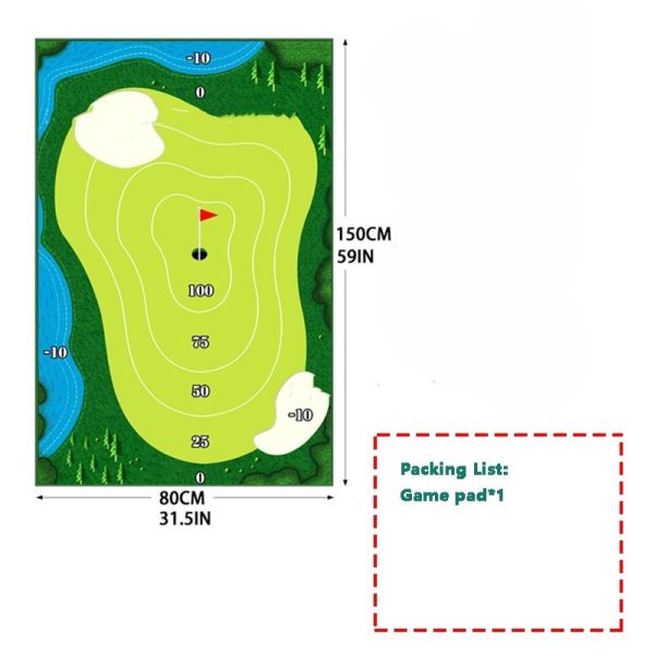 Golf Training Mat For Swing Parent-child Toys Ball Trace Directional Mat Swing Path Pads Swing Practice Pads - Image 8