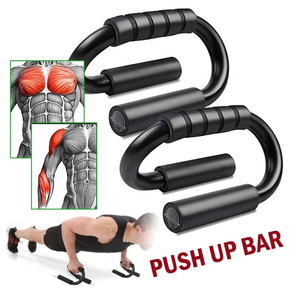 Body Sculptured Push Up Bars Press Handles Stands Exercise Grips FITNESS WORKOUT - Image 8