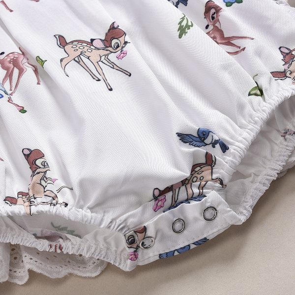 Baby Romper Deer Print Jumpsuit - Image 8