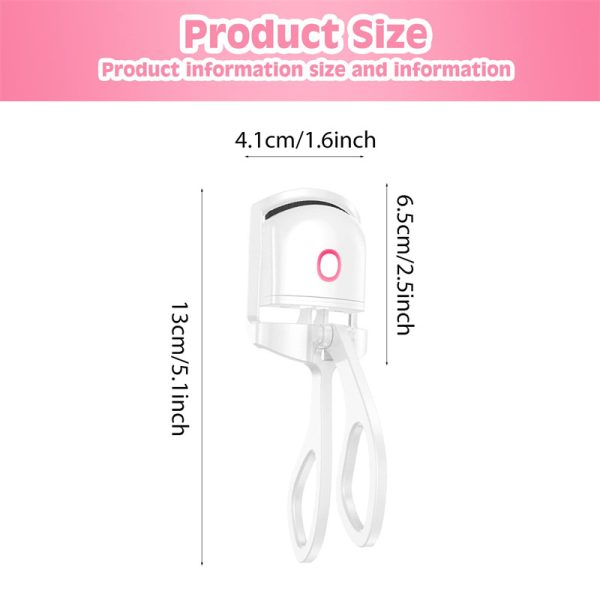 Heated Eyelash Curler Electric Temperature Control Mini Eyelash Curler Electric Portable Charging - Image 10