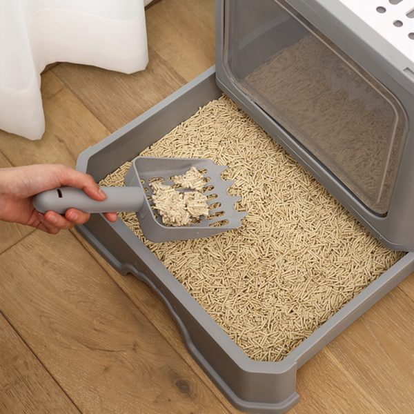 Large Double Door Drawer Foldable Cat Litter Basin - Image 4