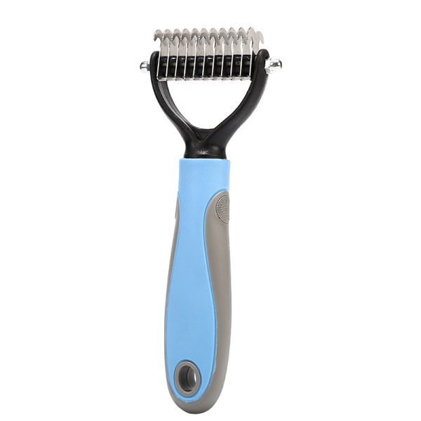 Stainless Double-sided Pet Brush Hair Removal Comb Grooming Dematting Dog Grooming Shedding Tools - Image 8