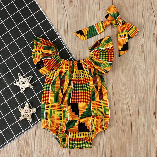 Children's headband printed jumpsuit - Image 7