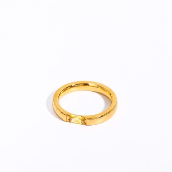 December Color Zircon Ring 18K Gold Plating - Image 9