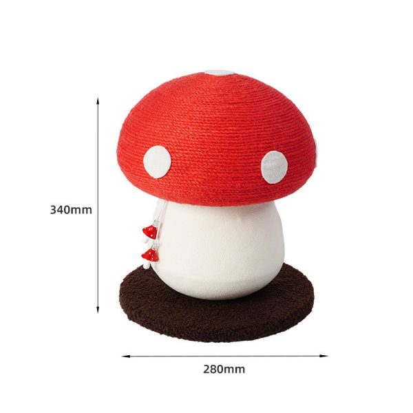 Red Mushroom Cat Climbing Frame - Image 7