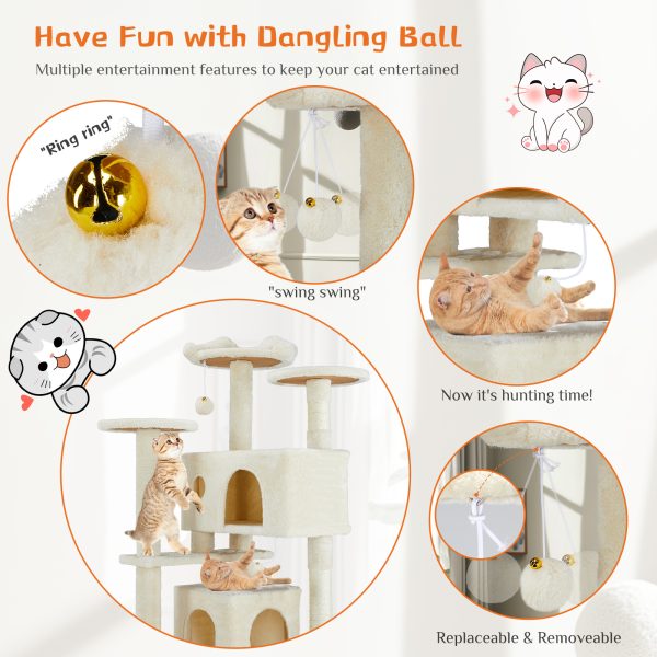 Multi Functional Cat Treehouse Cat Climbing Frame - Image 6