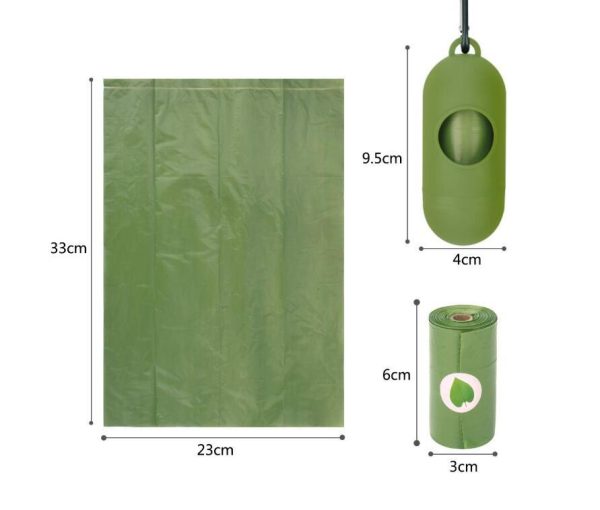 16 roll Disposable Trash Dog Poo bag small roll - Image 2