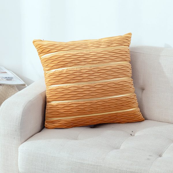Simple Luxury Striped Velvet Pillow Cover Pillow Cushion Cover Pillow Case Covers for Sofa Flannel Velvet Sofa Cushion Cover - Image 9