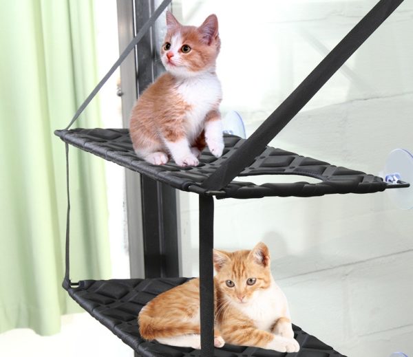 Cat Hammock Window Resting Seat Perch Cat Bed for Indoor Cats Sleeping - Image 5