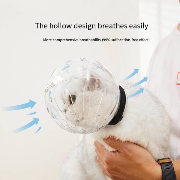 Cat Muzzle Anti-Bite Breathable Protective Space Hood Anti-Licking Grooming Mask Cats Bathing Grooming Bag Small Pets Supplies - Image 5