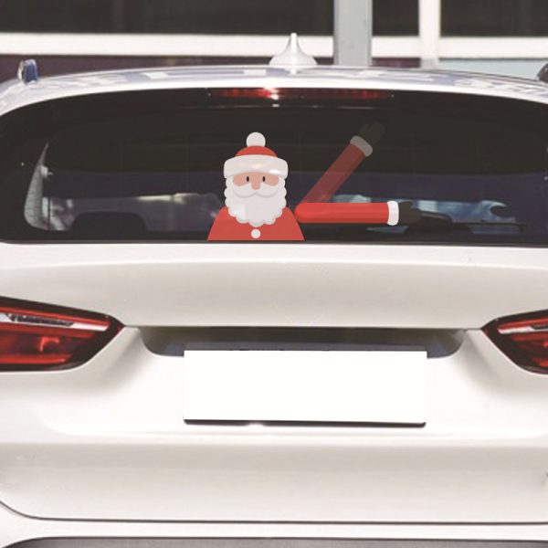 Santa Wiper Car Sticker without Straps - Image 3