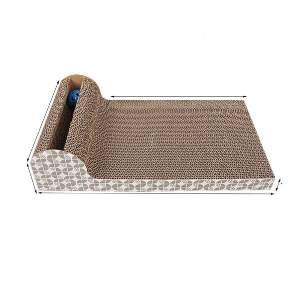 Cat Scratch Board Corrugated Paper Catnip Cat Box Wear-Resistant Scratch Resistance Vertical Plate Nest Cat Scratch Pad Rub - Image 6