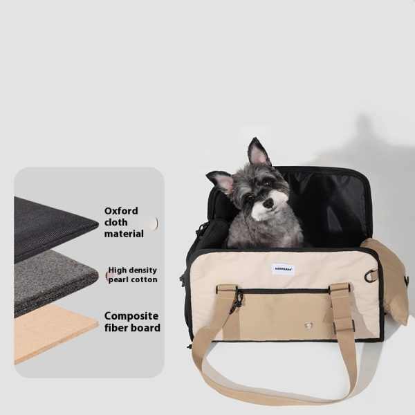 Outdoor Portable One-shoulder Crossbody Breathable Light Canvas Cat Bag Pet Bag - Image 4