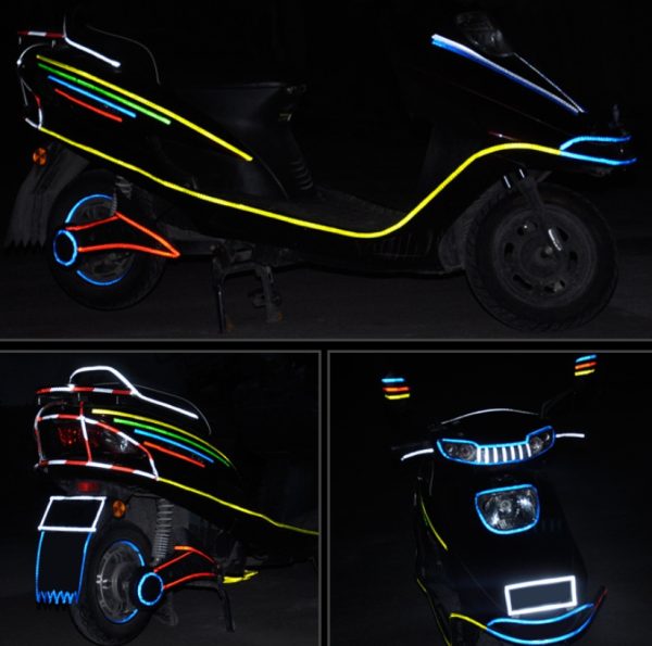 Car and motorcycle bicycle reflective stickers mountain bike luminous stickers dead fly bicycle wheel body sticker - Image 3