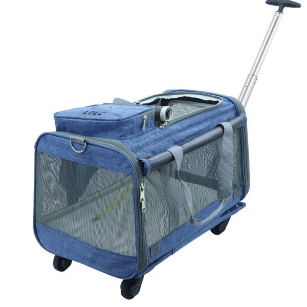 Large High-end Foldable Draw-bar Pet Bag Multi-function Tugboat Trolley Bag Waterproof - Image 5