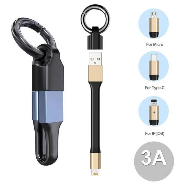 Key Chain Data Cable Short Portable Fast Charge Line - Image 10