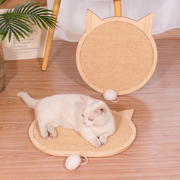 Solid wood sisal cat scratching board claw sharpener - Image 3