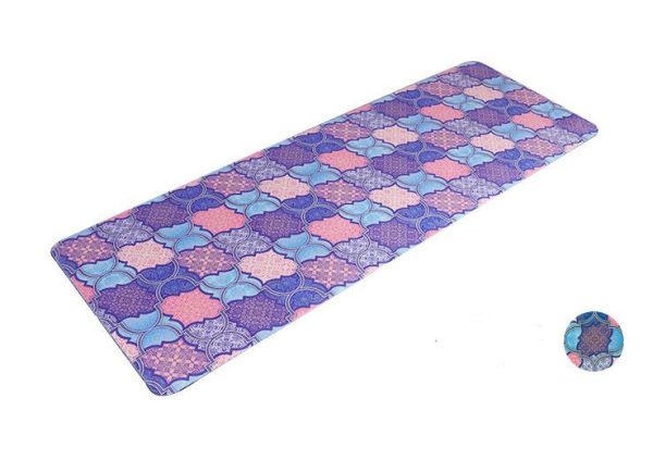 1.5mm Natural Rubber Slip-resistant Yoga Mats Yoga Blanket Folding Fitness Mat High Temperature Travel Printing Mats - Image 6