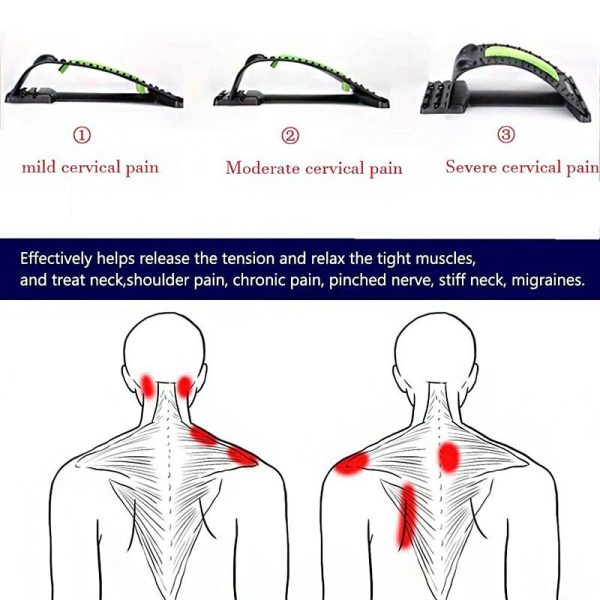 Neck Massage Cervical Traction Pain Relief Posture Corrector Acupressure - Image 3