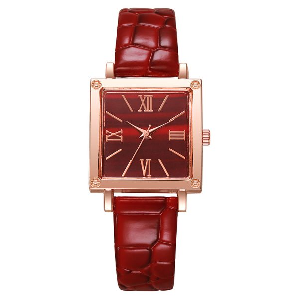 Square Watch Affordable Luxury Fashion Bamboo Pattern - Image 9