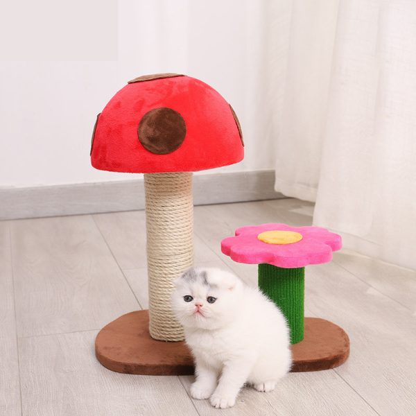 Grinding Claws Funny Cat Toy Sisal Column Mushroom Flower Climbing Frame - Image 4