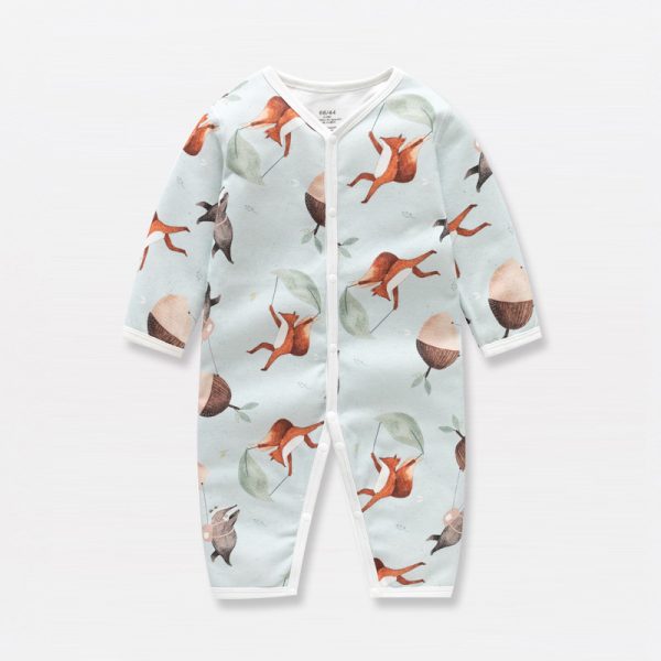 Spring And Autumn Baby Rompers Baby Bodysuit Baby Clothes - Image 3