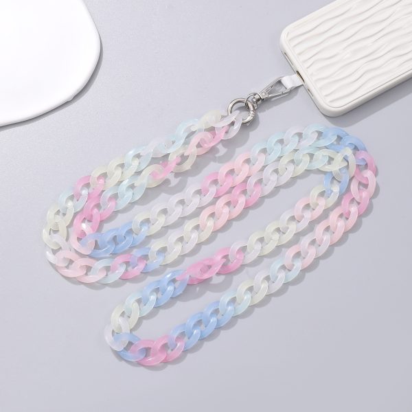 Mixed Color Colored Acrylic Crossbody Chain - Image 5