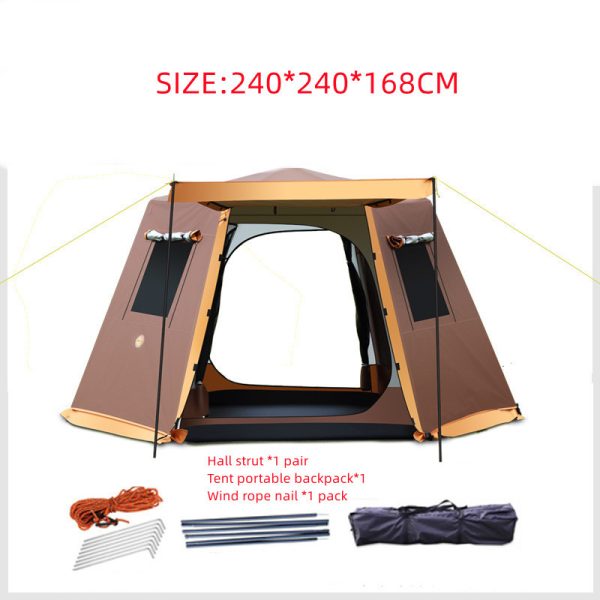 Outdoor 3-4-5-6 People Fully Automatic Camping Tent - Image 10