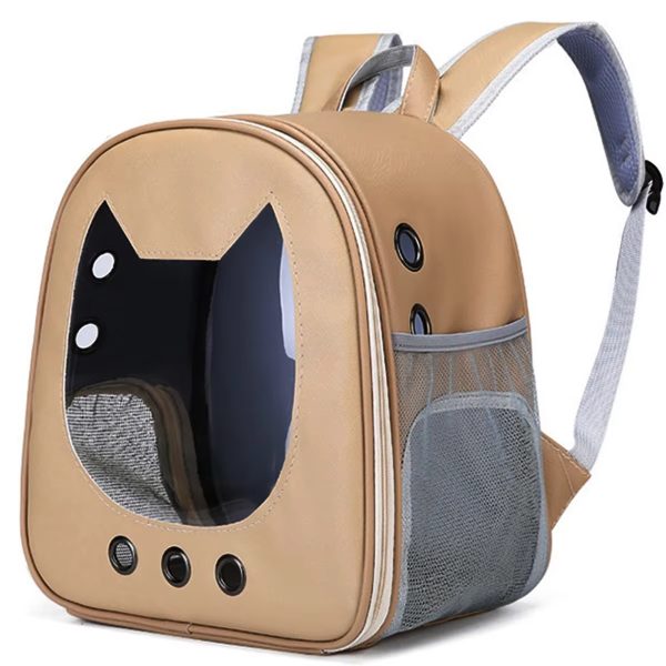 Cat Carrier Bag Pet Backpack Portable Outdoor Cat Travel Shoulder Bag Cat Carrying Bag Large Capacity Breathable Dog Carrier Bag - Image 2