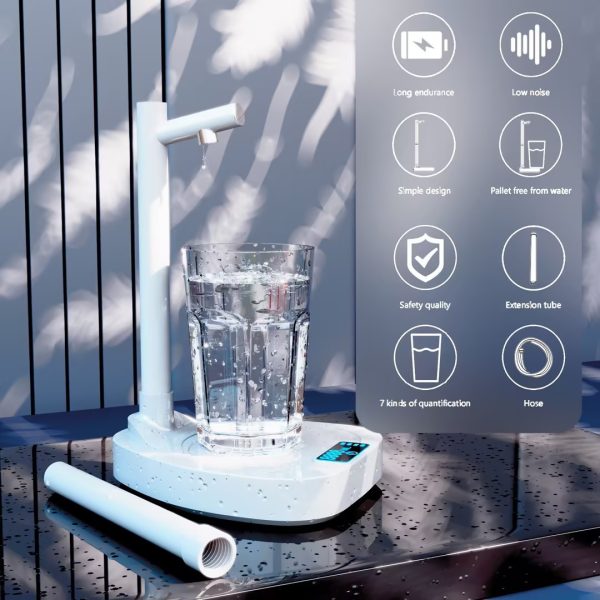 Added Extension Tupe Water Dispenser Automatic Water Bottle Desktop Rechargeable Water Dispenser With Stand - Image 5