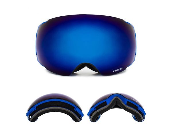 Compass ski glasses for men and women double-layer lens anti-fog spherical surface with magnets can be changed mountaineering goggles - Image 10