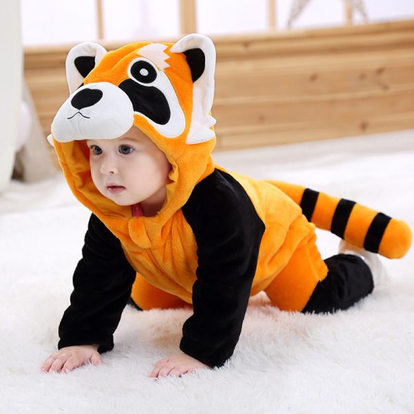 Tolo Rabbit Spring New Baby Spring Outwear Raccoon Single Layer Jumpsuit