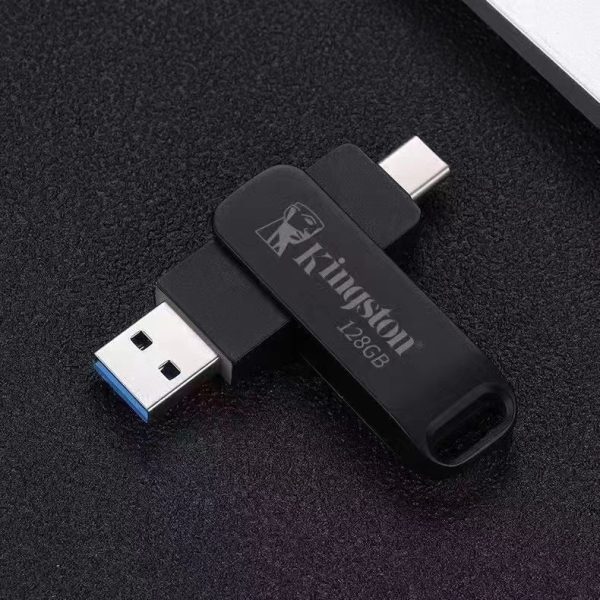 Mobile USB Drive Wholesale Rotating Metal Computer Cellphone Dual-use Fast Transmission - Image 5