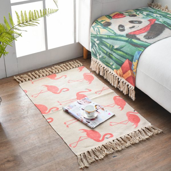 Scandinavian Style Linen Cotton Rug - Image 3