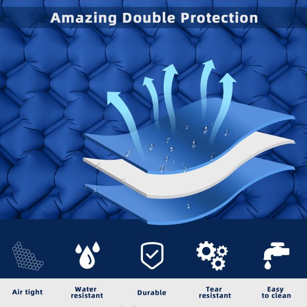 Outdoor Camping Travel Portable Inflatable Cushion Built-in Foot Inflatable - Image 5
